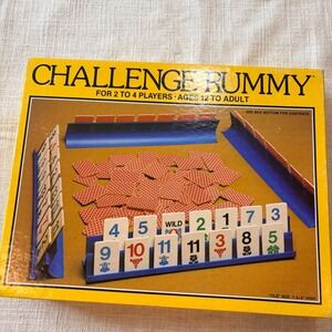 Vintage 1981 Challenge Rummy Tile Game Whitman Western Publishing Complete